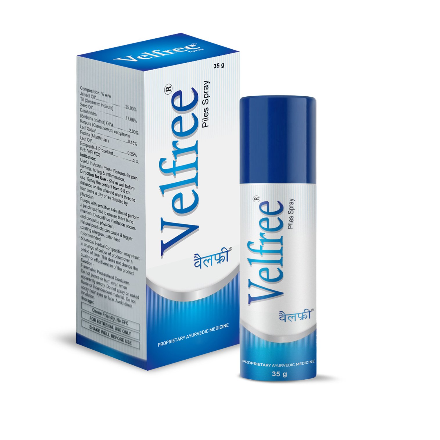 Velfree Piles Spray